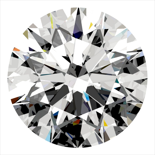0.33 carat H-VVS2 Excellent cut Natūralus Round Deimantas (1)