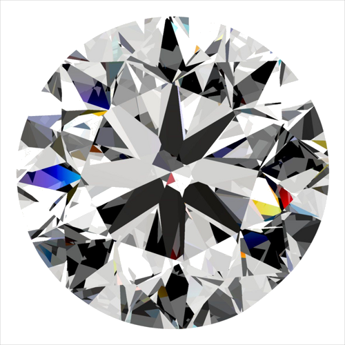 0.5 carat G-SI2 Very Good cut Natūralus Round Deimantas (1)