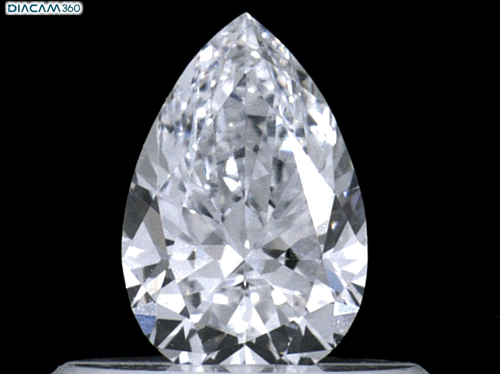 0.4 carat D-VVS1 Natūralus Pear Deimantas (1)