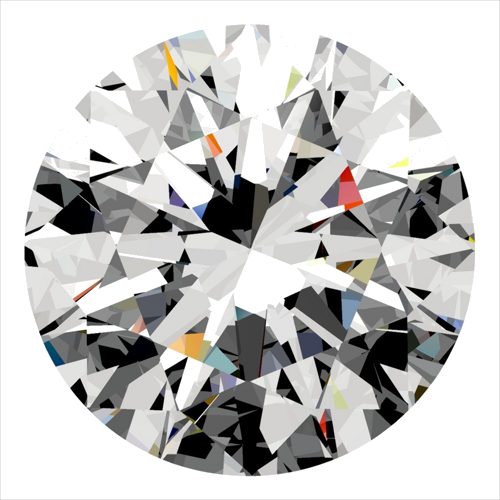 0.3 carat I-VS2 Excellent cut Natūralus Round Deimantas (1)