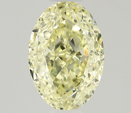 0.53 carat Fancy Light Yellow-VVS1 Natūralus Oval Deimantas (1)