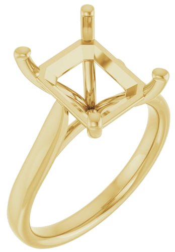 Sužadėtuvių Žiedas 18k yellow gold Emerald 11mm x 9mm (1)