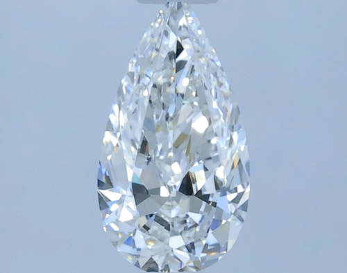 0.4 carat F-VVS2 Natūralus Pear Deimantas (1)