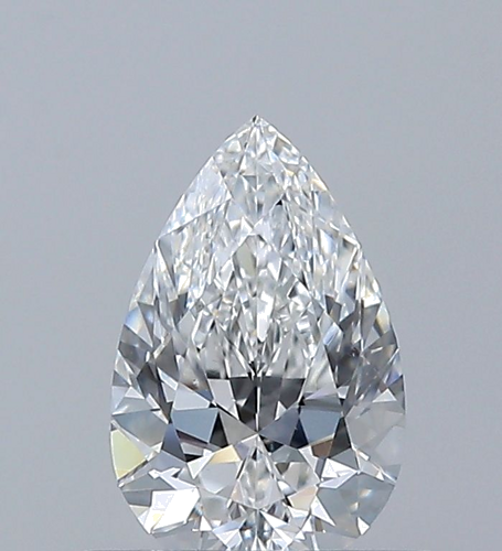 0.5 carat F-VS2 Natūralus Pear Deimantas (1)