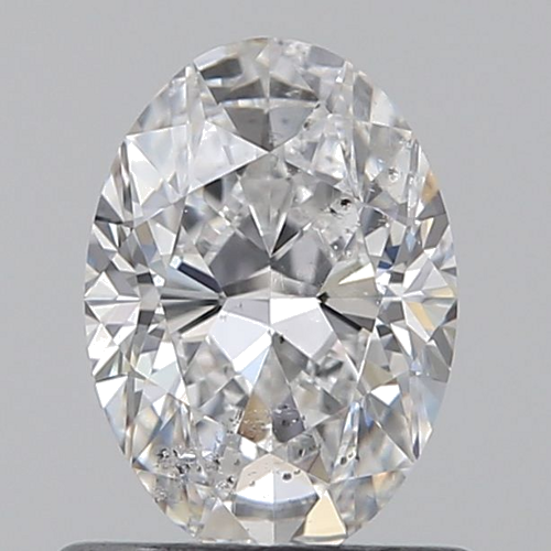 0.7 carat D-SI2 Natūralus Oval Deimantas (1)