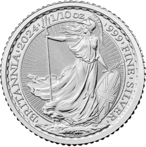 1/10 oz Britannia 2024 Didžioji Britanija sidabrinė moneta (1)
