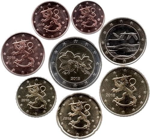 2018 Suomija Euro monetų rinkinys (2)