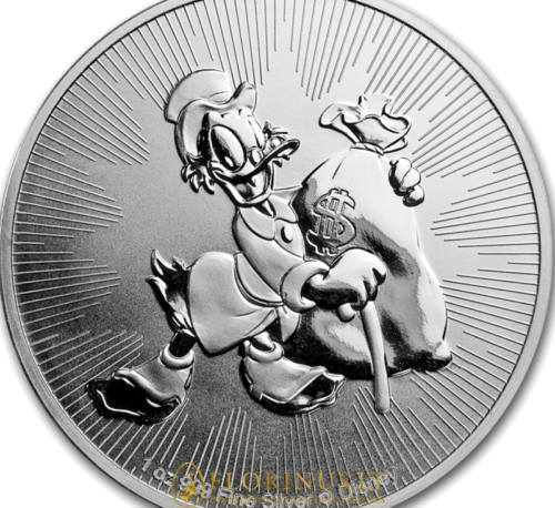 2018 Scrooge McDuck, Niue 2 dollars 1 oz silver coin (2)