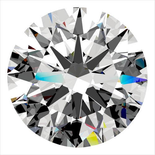 0.42 carat F-VS2 Excellent cut Natūralus Round Deimantas (1)