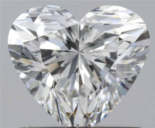 0.74 carat F-VS2 Natūralus Heart Deimantas (1)