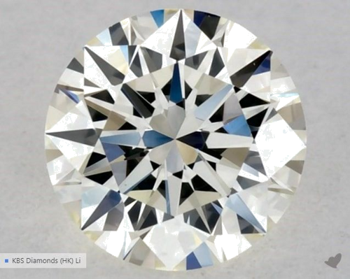 0.34 carat K-VVS2 Excellent cut Natūralus Round Deimantas (1)