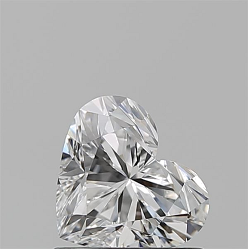 0.77 carat F-VVS2 Natūralus Heart Deimantas (1)