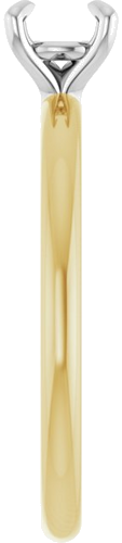 Sužadėtuvių Žiedas „Solitaire“ 14k yellow/white gold Round 5.2mm (4)