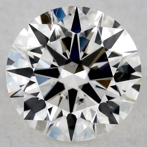 0.52 carat I-SI1 Excellent cut Natūralus Round Deimantas (1)