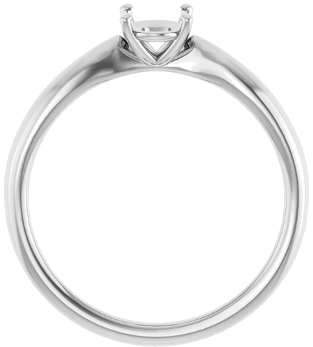 Sužadėtuvių Žiedas „Solitaire“ 585 Baltojo Aukso Oval 7mm x 5mm (2)