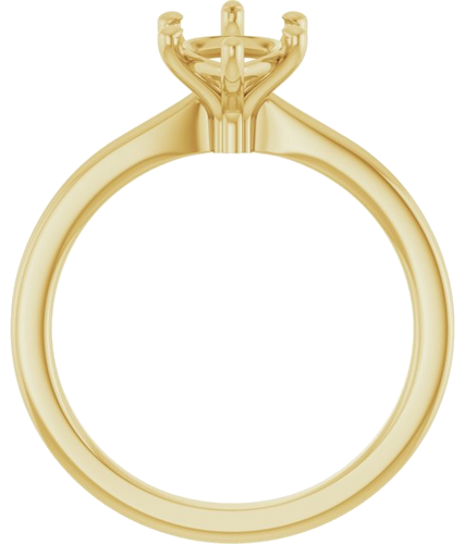 Sužadėtuvių Žiedas 14k yellow gold Marquise 12mm x 6mm (2)