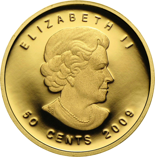 1/25 oz Кленовый лист Канада золотая монета (2)