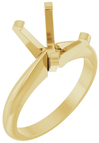 Sužadėtuvių Žiedas „Heavyweight Solitaire“ 14k yellow gold Emerald 8.5mm x 6.5mm (1)