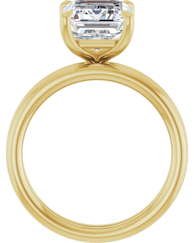 Sužadėtuvių Žiedas „Claw-Prong Solitaire“ 14k yellow gold Emerald 10mm x 8mm (7)