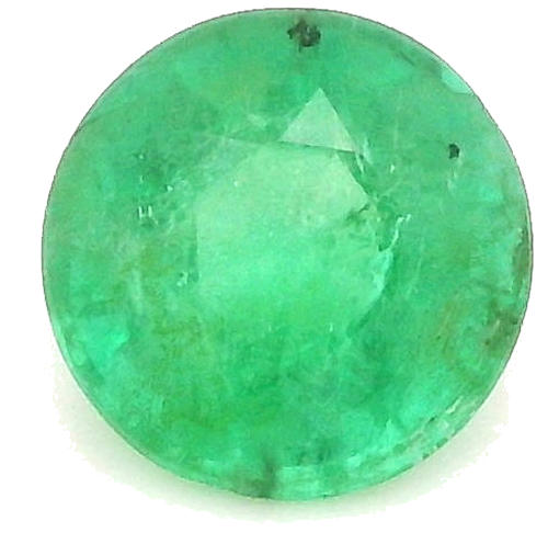 0.56 carat GREEN Round Smaragdas (1)