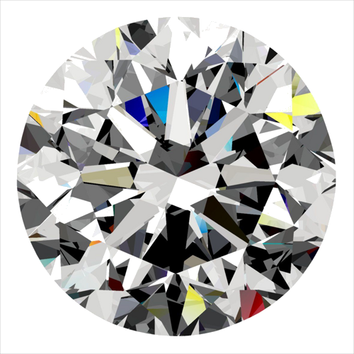 0.4 carat G-SI1 GD cut Natūralus Round Deimantas (1)