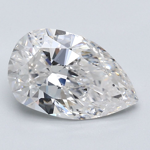 3.04 carat G-SI2 Natūralus Pear Deimantas (1)