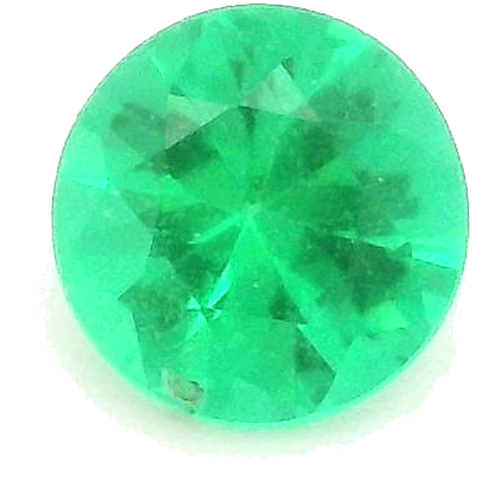 0.18 carat GREEN Round Smaragdas (1)