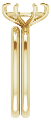 Sužadėtuvių Žiedas „Solitaire“ 585 Geltonojo Aukso Oval 9mm x 7mm (9)