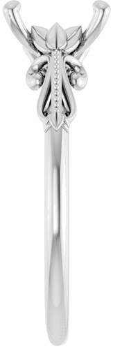 Sužadėtuvių Žiedas „Sculptural-Inspired Solitaire“ 585 Baltojo Aukso Emerald 7mm x 5mm (4)