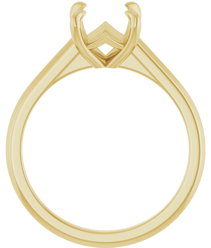 Sužadėtuvių Žiedas „Solitaire“ 585 Geltonojo Aukso Oval 10mm x 8mm (2)