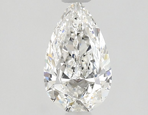 0.57 carat F-VVS2 Natūralus Pear Deimantas (1)