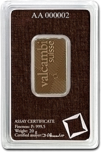 20 g Platinum Bar Valcambi (2)