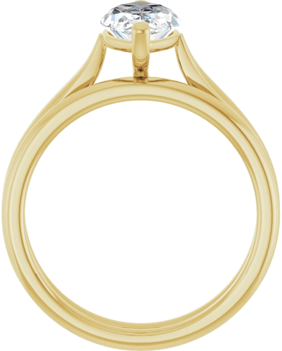 Sužadėtuvių Žiedas „Solitaire“ 585 Geltonojo Aukso Marquise 12mm x 6mm (7)