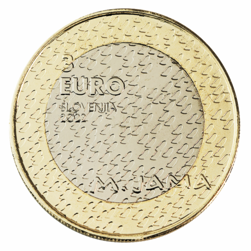 2022 Slovenia Matija Jama 3 euro coin! 