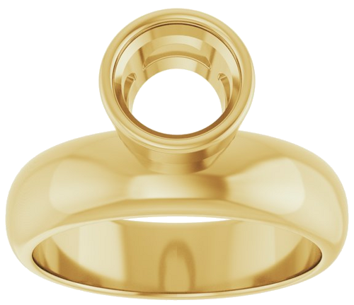 Sužadėtuvių Žiedas „Solitaire“ 585 Geltonojo Aukso Round 7mm (3)