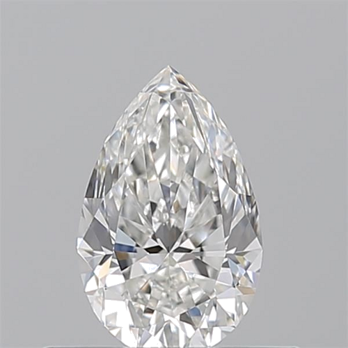 0.5 carat G-VVS2 Natūralus Pear Deimantas (1)