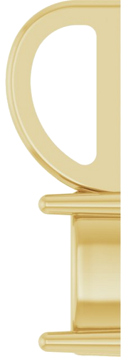 Pakabukas „Solitaire Charm“ 585 Geltonojo Aukso Oval 5mm x 3mm (3)