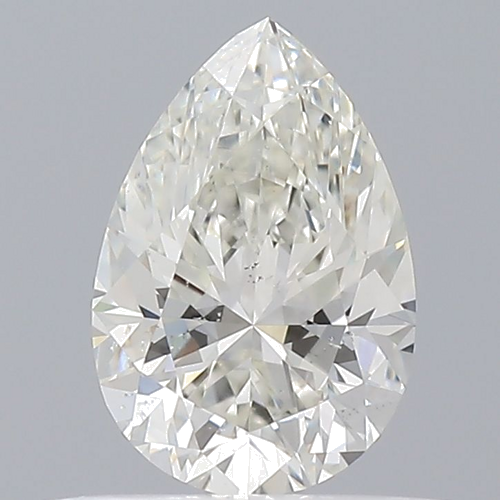 0.5 carat I-SI1 Natūralus Pear Deimantas (1)