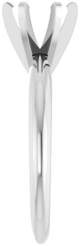 Platinum 6-6.6 mm Round Heavy 6-Prong Engagement Ring Mounting (4)