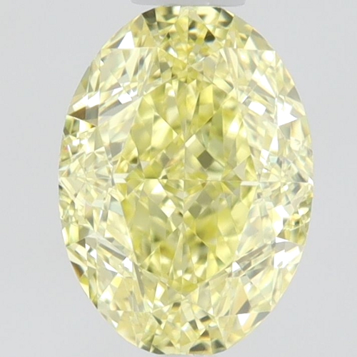 0.59 carat Fancy  Yellow-VVS1 Natūralus Oval Deimantas (1)