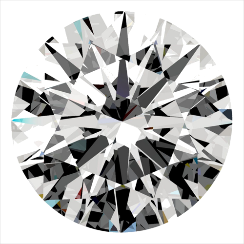 0.36 carat D-VS2 Excellent cut Natūralus Round Deimantas (1)