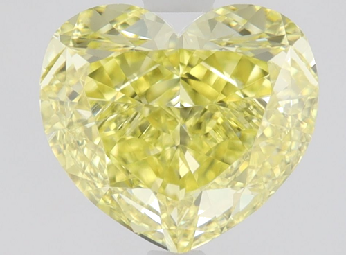 1.0 carat Fancy Intense  Yellow-VS2 Natūralus Heart Deimantas (1)