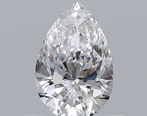 0.5 carat D-VVS2 Natūralus Pear Deimantas (1)