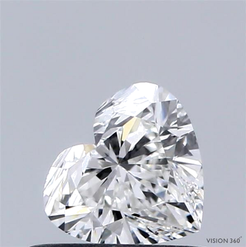 0.51 carat G-VVS2 Natūralus Heart Deimantas (1)