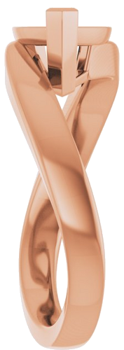 Sužadėtuvių Žiedas „Solitaire Bypass“ 14k rose gold Marquise 12.5mm x 6.5mm (4)