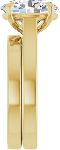 Sužadėtuvių Žiedas „Claw-Prong“ 14k yellow gold Oval 11mm x 9mm (9)