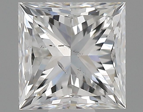 0.6 carat F-SI2 Natūralus Princess Deimantas (1)