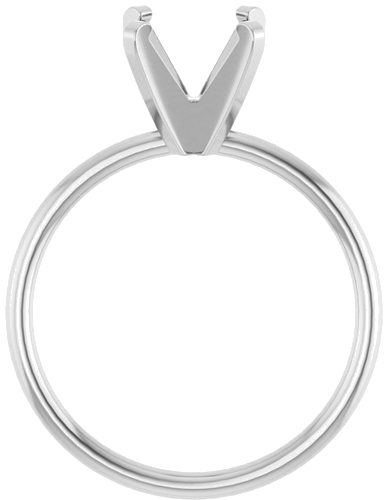 Sužadėtuvių Žiedas „Solitaire“ 14k white gold Round 8mm (2)