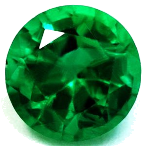 0.64 carat GREEN Round Smaragdas (1)