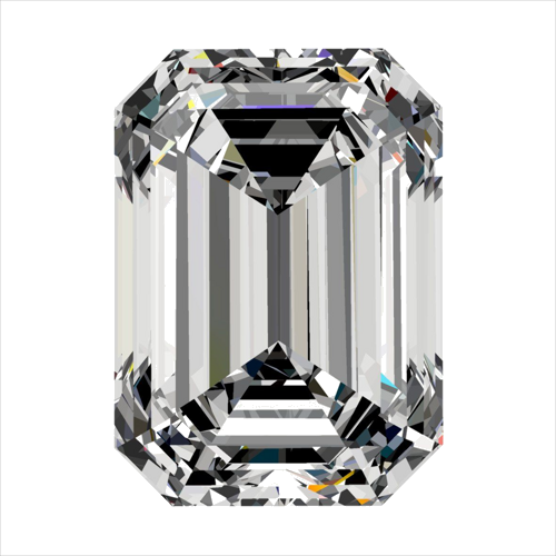 0.42 carat F-VS1 Natūralus Emerald Deimantas (1)